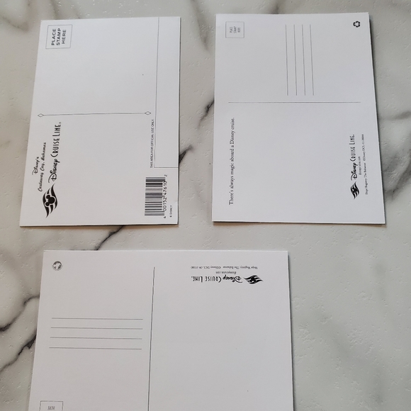 4 Disney Post Cards Mickey & Minnie Disney Cruise Line - Picture 7 of 8